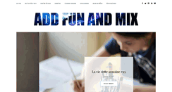 Desktop Screenshot of addfunandmix.com